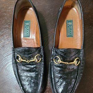 Gucci mens ostrich loafers